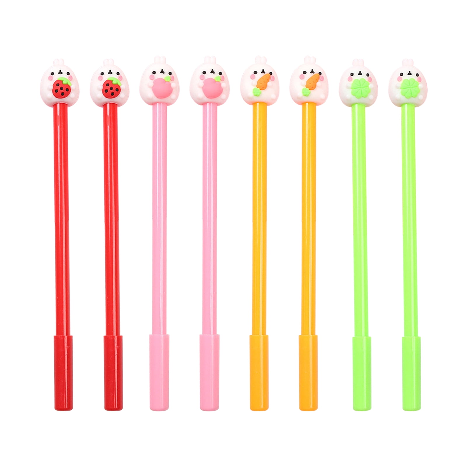 KRIZJUES 18 fruit cartoon animal pens, Kawaii school supplies pen Cute ...