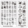 thumbnail image 3 of Amdohai 48pcs Drawing Stencils Letter Number Pattern Chirstmas Painting Template Reusable for DIY Journal Notebook Diary Scrapbooking Card Making Decoration Wood Burner Pen Tool, 3 of 8