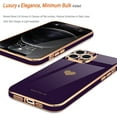 thumbnail image 4 of LAICAIW Compatible with iPhone 12 Pro Case for Girl Women Cute Love-Heart Luxury Plating Soft Back Cover Raised Camera Protection Bumper Silicone Shockproof Phone Case for iPhone 12 Pro, Dark Purple, 4 of 7