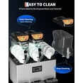 thumbnail image 5 of Garvee Commercial Slushy Machine with Self-Cleaning, 11.8Gal Frozen Drink Machine for Home, Restaurants, 1200W, Black & Silver, 5 of 7