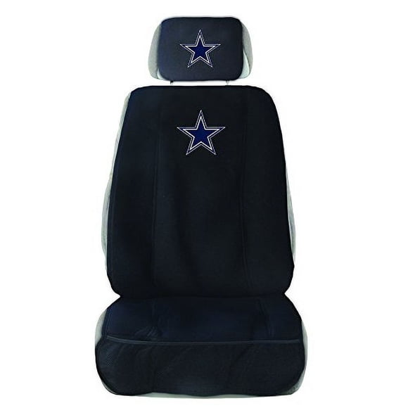 Cubierta de asiento para coche NFL Dallas Cowboys de Fremont Die, estándar, negro/colores del equipo