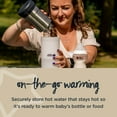 thumbnail image 4 of Tommee Tippee Closer to Nature Portable Travel Baby Bottle and Food Warmer, Stainless Steel Flask, 4 of 11