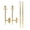 Gold, variant on Suodoka Wall Mount Candle Holders Decor Set of 2, Modern Vintage Large Candlestick Art for Dining Room Fireplace Living Room Bedroom, 25.0 inches / 63.5 cm, Black