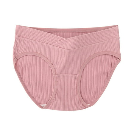 New Release  Cotton Maternity Underwear  Low-waisted  Large Size  Comfortable Fit  Breathable  Seamless  Soft  Maternity Support  Everyday Wear  Clothes for Women Plus Size | Red 3XL  Sopatenor