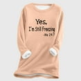 thumbnail image 2 of Lindreshi Pajamas for Women Fashion Woman Long Sleeve Round Neck Printing Blouse Causal Pullover Long Sleeve Tops, 2 of 3