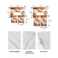 thumbnail image 5 of Orange Fall Maple Swag Curtains for Living Room/Bedroom Windows, Fox Pumpkins Forest Pastoral Farmhouse Kitchen Curtains and Valances Set 36 Inch Length, Light Filtering Swags Valance Curtain Panels, 5 of 5