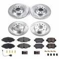 thumbnail image 3 of PowerStop Front and Rear Z23 Evolution Sport Carbon-Fiber Ceramic Brake Pad and Drilled & Slotted Rotor Kit Fits: VOLKSWAGEN Select Models K8363, 3 of 5