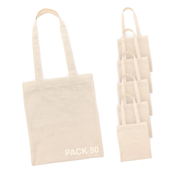 Bolsas Tote Bag Pack Ecológicas de Manta Cruda 100% Algodón | Bolsas de Compras Reutilizables para Pintar y Personalizar | 40x35 cm | Fabricadas en México | Bolsas de Regalo Mayoreo Resistentes