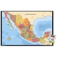 thumbnail image 1 of Map - Mexico Wall Poster, 22.375" x 34" Framed, 1 of 4