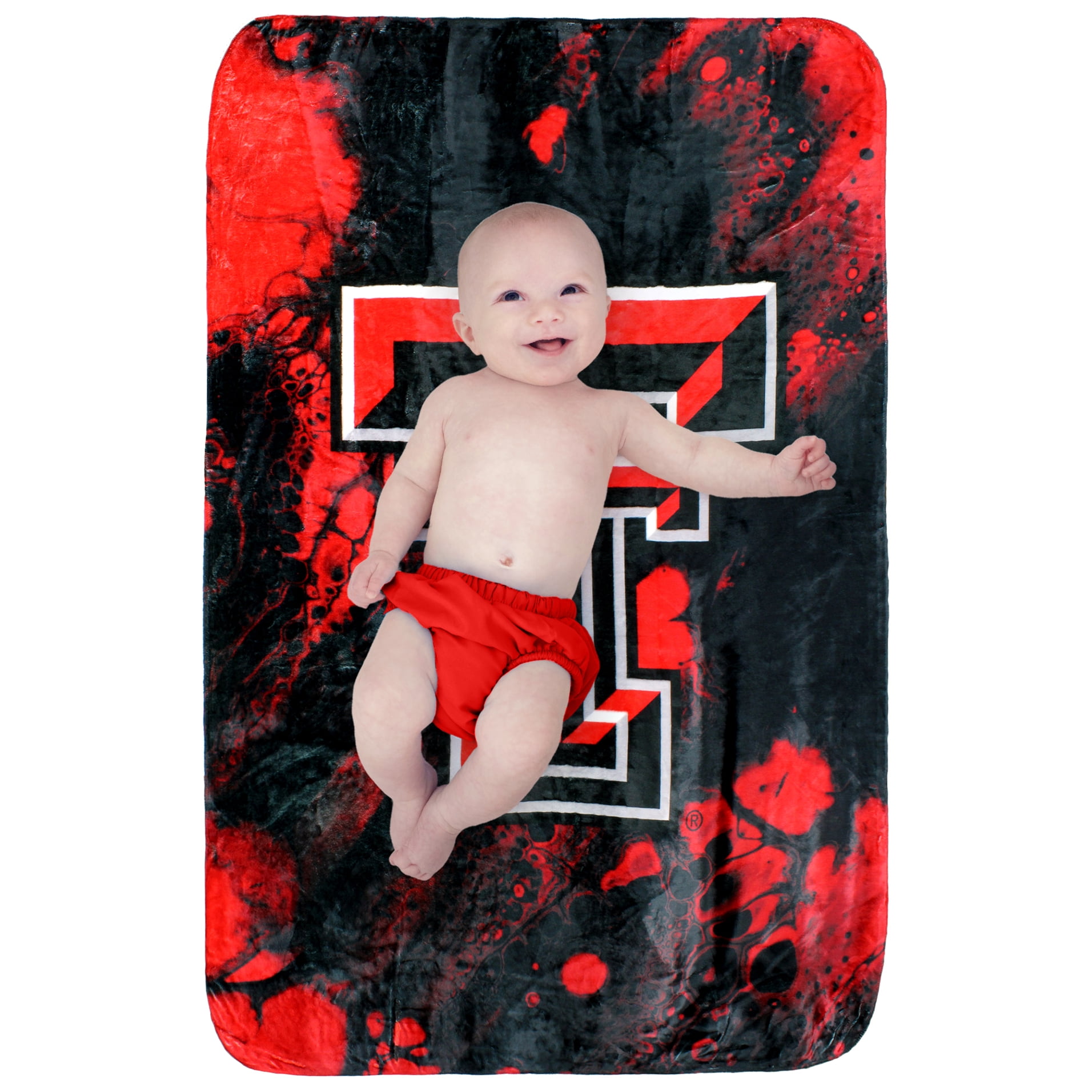 College Covers Texas Tech Red Raiders Sublimated Soft Throw Blanket, 30" x 40"
