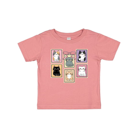 Inktastic Kitty Cat Lover Postage Stamp Girls Baby T-Shirt