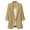 Yellow, variant on Korean Fashion Plus Size Blazer Women's Linen-Cotton Mid-Length Loose Casual Suit Coat White XL