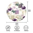 thumbnail image 3 of 15.4" Round Placemat Set of 6 Polyester Fabric Place Mats Non-Slip Dining Kitchen Table Mats for Kitchen Party Decor Ginkgo Leaves and Petals, 3 of 5