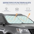 thumbnail image 4 of Balery 2 Piece Playing Rabbit Car Windshield Sun Shade|Foldable Front Windshield Shade for Car Front Window for Most Sedans SUV Truck-Small, 4 of 7