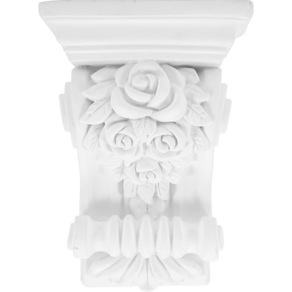 OUNONA European Style Decorative Corbels for Home Decor Unique Design White Polyurethane
