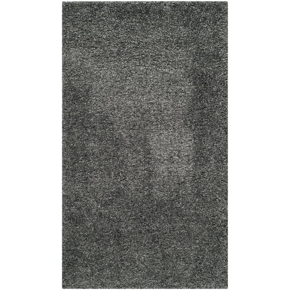 SAFAVIEH California Plush Solid Shag Area Rug, Dark Grey, 3' x 5'
