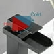 thumbnail image 3 of Grifo monomando para lavabo de baño, instalación sobre encimera, inspirado en la naturaleza, chorro laminar constante, superficie anticorrosión, 3 of 5