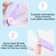 thumbnail image 5 of Tijeras para cortar papel artesanal | Hoja redondeada segura | Cuchillo de corte de mano de plástico | Cortador de pegatinas artísticas para álbumes de recortes de bricolaje | Sin bordes afilados |, 5 of 5