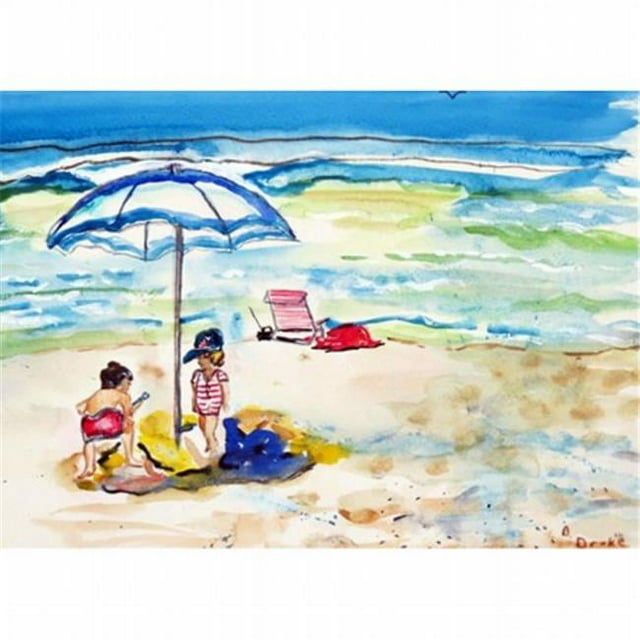 Betsy Drake PM391 Ensemble de 4 Napperons Enfants à la Plage