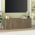 thumbnail image 3 of Heath & Cliff Easton Rectangular TV Stand for TV's up to 75" - 68" Wide Antiqued Gray Oak, 3 of 5