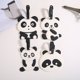 thumbnail image 2 of BEMS-4 piezas de etiquetas de equipaje, lindas etiquetas de equipaje de panda, silicona, 2 of 5