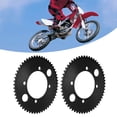 thumbnail image 1 of Chain Sprocket, Simple Installation Rear Sprocket 2pcs 55T Black Stainless Steel  for 47cc 49cc Mini Motorcycle, 1 of 7