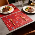 thumbnail image 4 of DefiDgd 18x12inch USA Anniversary Patriotic Placema,Red Blue and White Heat Insulation for 4th Of July Party Dinner Banquet Tabletop Home Decoration Supplies(G), 4 of 6