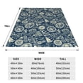 thumbnail image 3 of Pofeuu Nautical Style Print Ultra-Soft Micro Fleece Blanket,for Bed Or Sofa,All Season Throw Blankets Flannel Blanket-80"x60", 3 of 7