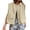 Khaki, variant on Women Casual Zip Up Cargo Ruched Hem Sleeveless Blazer Vest Jackets