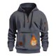 thumbnail image 1 of MHFRRA Sudadera Gruesa para Hombre, Chaqueta Tipo Cárdigan con Bolsillo y Cremallera para Otoño E Invierno Gris, 1 of 2