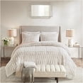 thumbnail image 2 of JERFIT Reversible Faux Fur Comforter Set with Shams, Ultra Soft & Hypoallergenic, OEKO-TEX Certified, White, Full/Queen Size, 2 of 5