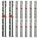 thumbnail image 1 of Herramientas de medición de costura, medidor deslizante, reglas versátiles para tejer y acolchar, para dobladillos, proyectos de costura y manualidades, 12 Uds., 1 of 4
