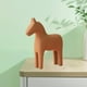 thumbnail image 5 of Estatua moderna de caballo troyano de madera de Morandi Furnishings, adorno decorativo para el hogar marrón, 5 of 9