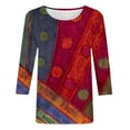 thumbnail image 4 of Birdeem Blouse pour Femmes T-Shirt Imprimé Décontracté et Confortable, 4 of 12