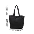 thumbnail image 3 of Bolsa Tote de Nylon de Gran Capacidad para Mujer con Tela Suave, Bolso de Hombro y Mano para Uso Diario, Escuela, Trabajo y Salidas Casuales, 3 of 6