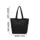 thumbnail image 3 of Women's Soft Fabric Tote Bag Large Capacity Nylon Shoulder Bag Handbag For Student Class Daily Use, 3 of 6