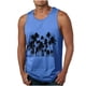 thumbnail image 1 of Camisetas de Tanque de los Hombres Tanque de los Hombres Incolor Gradiente de Impresión Cuello Redondo Correa Delgada Fuga Atrás Regular Casual Deportes Blusas de Tanque, 1 of 5