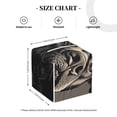 thumbnail image 4 of Balery Vintage Dog Illustration Porta Pañuelos de Cuero con Estampado – Funda Moderna Cuadrada para Caja de Pañuelos, Dispensador 5x5x5'', 4 of 7