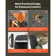 thumbnail image 5 of KFFKFF Hunting Blind for 2-3 People, See-Through Ground Tent with Carrying Bag, 360-Degree Portable Camouflage Shelter, Durable Concealed Design with Quiet Side Door and Window, 5 of 9