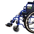 thumbnail image 3 of Silla de Ruedas Todo Terreno 19 Plegable Descansa Pies Azul, 3 of 6
