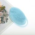 thumbnail image 6 of Unique Bargains 1 Pc Hangable Oval Bath Brush Shower Brush Light Blue, 6 of 6