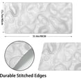 thumbnail image 2 of Topographic Contour White Gaming Mouse Pad XXL Geographic Map Lines Extended Big Large Desk Mat Non-Slip Rubber Base Stitched Edge Long Keyboard Mousepad for PC Computer Laptop,35.4×15.7 in, 2 of 6