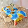 thumbnail image 3 of Colorful Rainbow Tie Dye Spiral Pattern Rectangle Tablecloth 60"x102",Waterproof Polyester Rectangle Table Cloth, Wipeable Spillproof Polyester Tablecloth for Dining, Camping, Indoor and Outdoor, 3 of 6