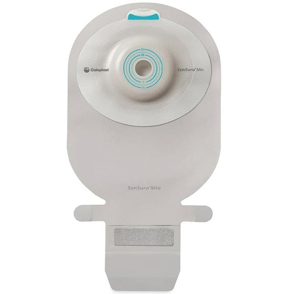 SenSura Mio Convex Ostomy Pouch Drainable 1" Stoma 11 Inch Length, Maxi 1pc System Transparent Gray 16771, 10 Ct