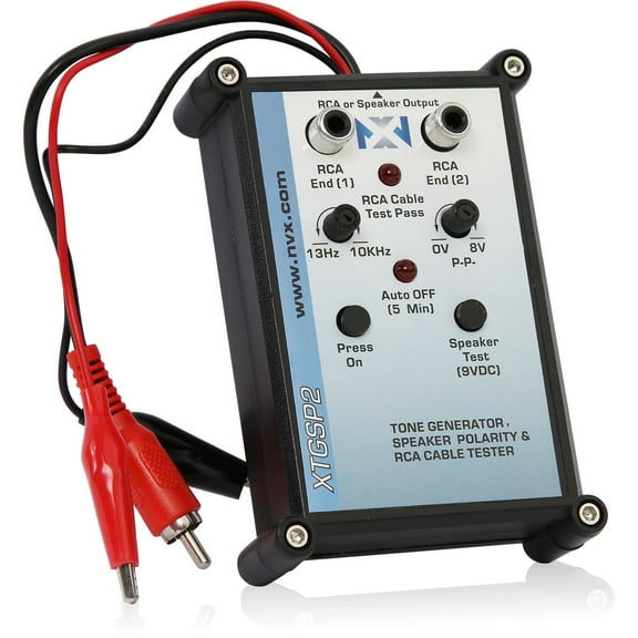 NVX XTGSP2 Professional Grade Tone Generator and Speaker Polarity Tester