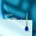 thumbnail image 6 of HOOUN Women 925 Sterling Silver Earrings Triangle Tassel Color Crystal Teardrop 1392-2, 6 of 9