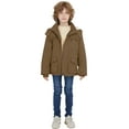 thumbnail image 3 of WenVen Big Boy's Parka Coat Winter Warm Fleece Jacket Hooded Insulated Puffer Coat Brown 8, 3 of 11