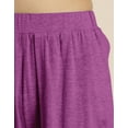 thumbnail image 4 of Moomaya Solid Tulip Pants For Women, Zumba Dance Jersey Crop Pants, 4 of 7