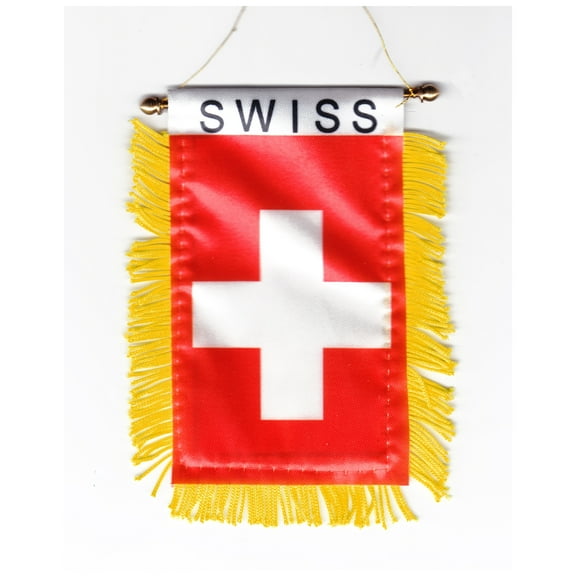 Switzerland Window Hanging Flag