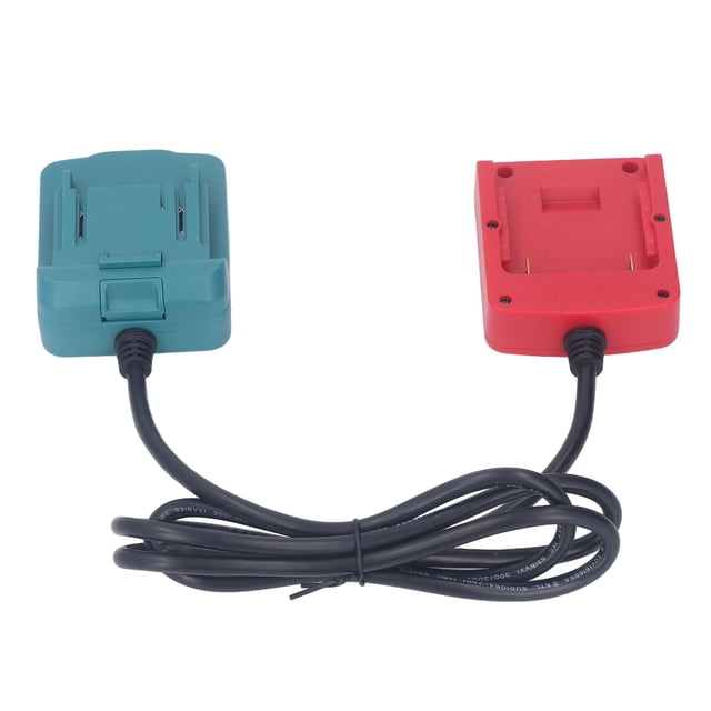 Cable De Extensión Del Adaptador De Batería, ABS 2x1,5 Mm² 18 V Tamaño Estándar Clip De Cinturón Adaptador De Batería De Litio De Larga Vida útil Para BL1840